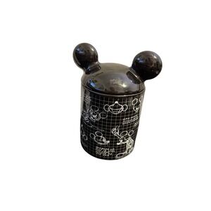 Disney Mickey Mouse Canister Sketch Art Mickey Ears Lid Black OS